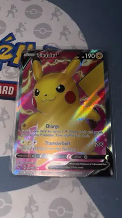 Pikachu 170/185 Vivid Voltage Ultra Rare Full Art 190 HP Holo Pokemon - Image 1