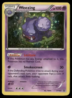 Weezing XY163 Holo Promo XY Promo Pokemon Holo Moderately Played - Image 1