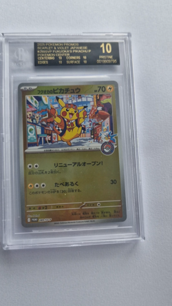 2025 POKEMON JAPANESE SCARLET & VIOLET PROMOS #289/SV-P FUKUOKA'S PIKACHU BGS 10 - Image 2
