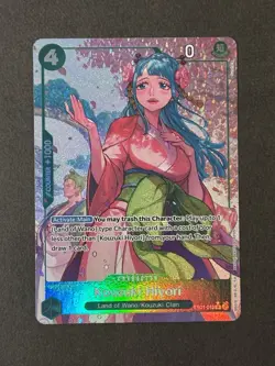 One Piece Card Game CCG TCG Kouzuki Hiyori EB01-013 R Alt Art Pack Fresh Eng - Image 1