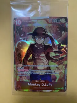 Monkey D. Luffy SR ST10-006 - Treasure Booster Promo Card - One Piece TCG Sealed - Image 1