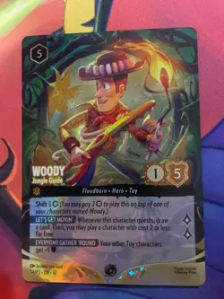 Woody - Jungle Guide (Store Championship) 54 Disney Lorcana Promo Cards Holo - Image 1