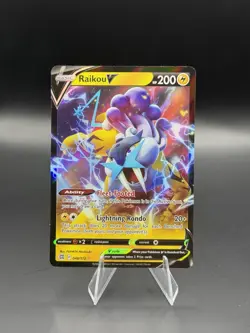 Raikou V 048/172 Brilliant Stars Ultra Rare NM Pokemon TCG - Image 1