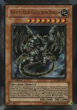 Ancient Gear Gadjiltron Dragon SD10-EN001 Machine Yu-Gi-Oh 1st Edition NM - Image 1