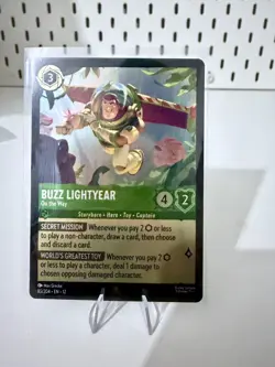 Disney Lorcana Wilds Unknown Buzz Lightyear On The Way 85/204 Rare Foil - Image 1