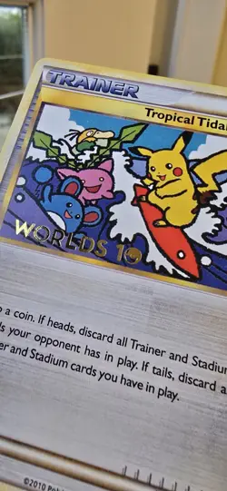 Pokemon Worlds 10 Tropical Tidal Wave Trophy Card HGSS18 - Image 4