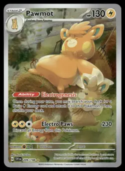 Pokemon Cards Pawmot 209/198 Scarlet & Violet Illustration Rare NM - Image 1