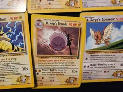 Lt. Surge's Pokemon Card Lot Holo Magneton, Electabuzz Nm/lp read Description! - Image 2