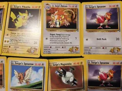 Lt. Surge's Pokemon Card Lot Holo Magneton, Electabuzz Nm/lp read Description! - Image 3