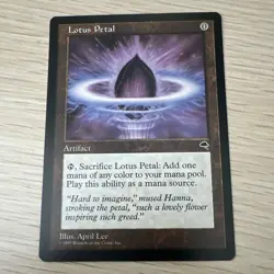 Magic: The Gathering Lotus Petal Tempest Common Artifact Regular 1997 English - Image 1
