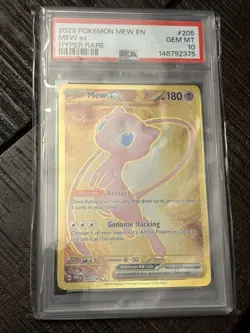 2023 POKEMON MEW EN 151 MEW ex GOLD HYPER RARE #205 PSA 10 GEM MINT - Image 4