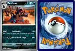 Zweilous 066/086 White Flare Pokemon TCG Reverse Holo C NM - Image 3