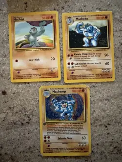 Pokemon TCG WOTC Vintage Machamp-Machoke-Machop - Image 1