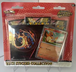 Pokemon TCG Ascended Heroes Charmander Tech Sticker Collection - NEW and SEALED - Image 1