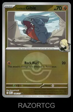 CYNTHIA'S GIBLE (POKE BALL) 109/217 C ASCENDED HEROES POKEMON NM/M - Image 1