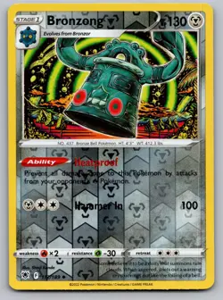 Bronzong 112/189 Uncommon Astral Radiance Pokemon Reverse Holo Lightly Played - Image 1