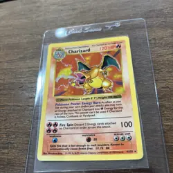 1999 Pokemon Shadowless Charizard Holo #4/102 - Image 4