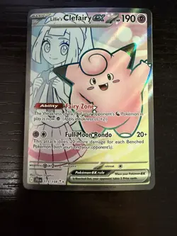 Lillie's Clefairy ex 173/159 Sv09: Journey Together Holo NEAR MINT - Image 1