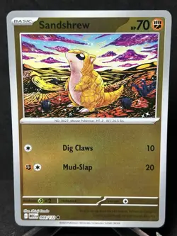 Pokemon Sandshrew Reverse Holo 068/132 Near Mint Shinji Kanda - Image 1