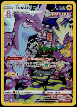 Toxtricity GG09/GG70 Holo Crown Zenith Galarian Gallery Pokemon NM - Image 1