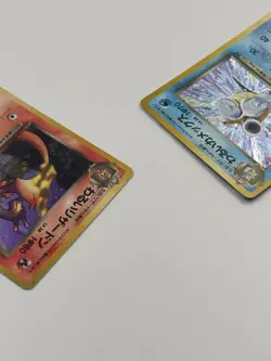 Pokemon lot of (2) Team Rocket Dark Charizard & Blastoise Holo JP *SEE PICS* - Image 4