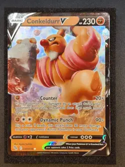 Conkeldurr V, 40/78, Pokemon Go, Holo Rare, NM - Image 1