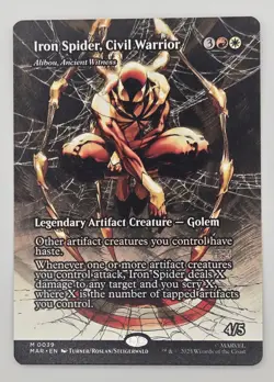 Iron Spider, Civil Warrior - (Borderless) - Marvel's Spiderman (MAR) - MTG - Image 1
