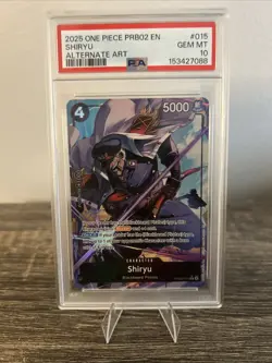 2025 One Piece Premium Booster Vol.2 Shiryu Alt Art #PRB02-015 - Image 1