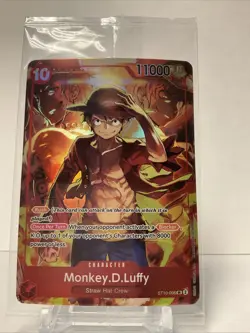 One Piece TCG Monkey D Luffy ST10-006 SR Treasure Booster Set Promo Sealed - Image 1