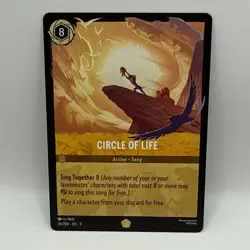 Disney Lorcana Fabled Circle Of Life 26/204 Legendary Non Foil Collectible Card - Image 1