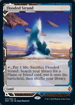 MTG English Flooded Strand NM Foil Zendikar Rising Expeditions - Image 1