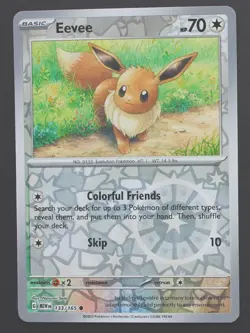 Eevee (Reverse Holo) 133/165 - SV 151 Pokemon TCG - NM - Image 1