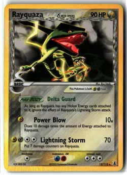Rayquaza ⭐ 13/113 Holo Rare Delta Species 2005 Pokemon NM Front/NM-LP Back - Image 1