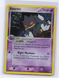 Banette 1/100 Holo Rare Crystal Guardians Pokemon Holo Heavily Played - Image 1