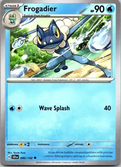 Frogadier 40/142 Stellar Crown Pokemon TCG UC NM - Image 1
