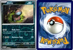 Deino 065/086 White Flare Pokemon TCG Reverse Holo C NM - Image 3