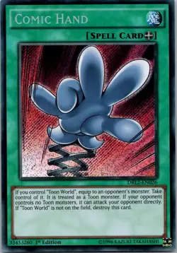 Yugioh Comic Hand DRL2-EN026 1st Edition Secret Rare NM - Image 1