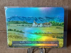 Sorcery Contested Realm TCG - Alpha - Rustic Village - FOIL - Image 1