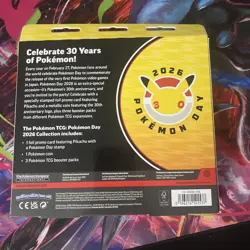 Collection Box Pokemon Booster Packs Pikachu Promo Card Coin 2026 - Image 3