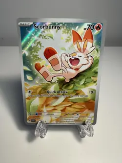 [NM] Scorbunny Holo 225/217 ASC Set Basic Fire Nintendo Pokemon Card - Image 1