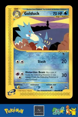 👾 2003 Pokemon e-Series Aquapolis 50a/147 Golduck - Image 1