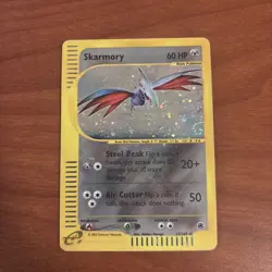 Pokemon TCG Skarmory Expedition 27/165 Reverse Holo Rare w/Swirl LP - Image 1