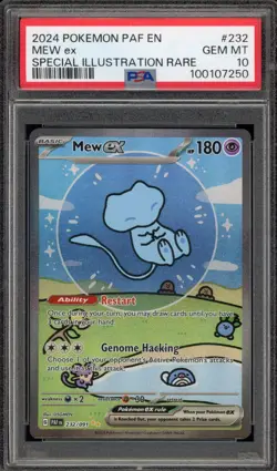Pokemon Mew ex Paldean Fates Special Illustration Rare #232 PSA 10 Gem Mint - Image 1