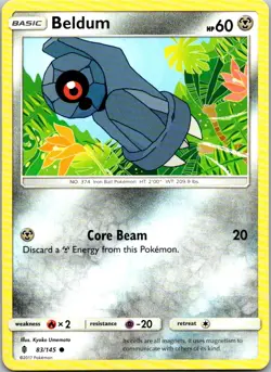 Beldum 83/145 Guardians Rising Pokemon TCG Common NM - Image 1