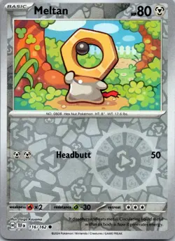 Meltan 116/162 Temporal Forces Pokemon TCG Reverse Holo C NM - Image 1