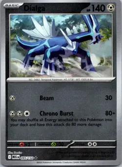 Dialga 095/132 Mega Evolution Pokemon TCG Reverse Holo R NM - Image 1