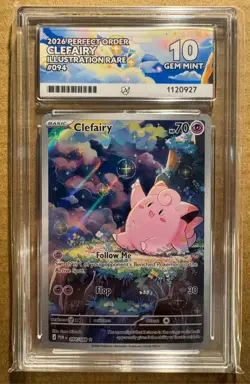 Clefairy 094/088 Ace 10 Perfect Subgrades Perfect Order Pokemon TCG - Image 1
