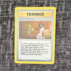 Pokemon TCG Good Manners Trainer Uncommon 111/132 Excellent - Image 1