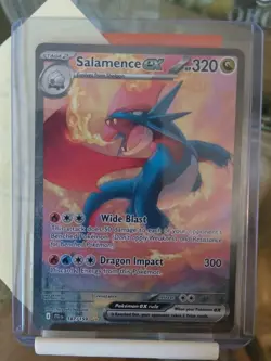 Pokemon TCG Salamence ex 187/159 Sv09 Journey Together Hyper Rare Full Art Holo - Image 2