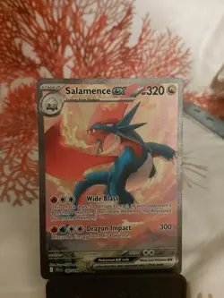 Pokemon TCG Salamence ex 187/159 Sv09 Journey Together Hyper Rare Full Art Holo - Image 4